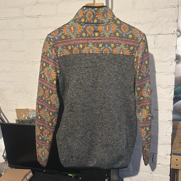 SIMPLY SOUTHERN Women's Southwestern Seahorse 1/4 Snap Jacket Size Large - Picture 3 of 11